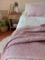 Pack Cubre Edredón Reversible ROSA VINTAGE + Manta y Fundas de almohadas - Indiga Deco Serrana