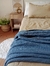 Pack Cubre Edredón Reversible AVELLANA + Manta y Fundas de almohadas - Indiga Deco Serrana