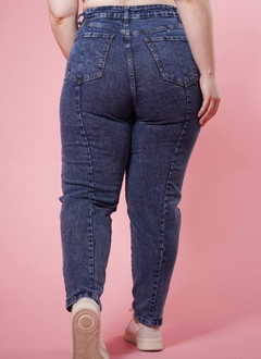 Jean mom costura oscuro (JEANMOM113) - comprar online