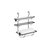 SUPORTE TRIPLO PARA ROLOS + BARRA - (preto) - comprar online
