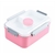 MARMITA C/ MOLHEIRA E 3 COMPARTIMENTOS 1400ML (rosa)