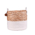 CESTO DE CORDA C/ ALGODAO 38XH34CM (seagrass)