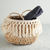 CESTO FIBRA NATURAL 35x40x24cm (folk) - comprar online