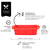 FORMA PAO SILICONE 26,5X13X6,5CM - loja online