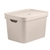 CAIXA CUBE C/ TAMPA 18L (bege)