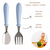 KIT COLHER E GARFO PLASTICO E INOX COM ESTOJO (infantil) - CASA ORGANIZAE SOLUÇOES EM ORGANIZAÇÃO DE CASA