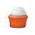 FORMINHA CUPCAKE 45UN (laranja)