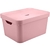 CAIXA ORGANIZADORA CUBE ROSA 32 L (com tampa)