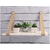 PRATELEIRA TIRAS COURO 40X20CM BRANCA/BEGE - comprar online