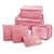 ORG DE MALAS 6 PCS [VIAGEM] (rosa chiclete)