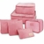 KIT ORGANIZADOR DE MALAS 6 PCS [VIAGEM] rosa claro na internet