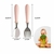 KIT COLHER E GARFO PLASTICO E INOX COM ESTOJO (infantil) - loja online