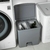 LIXEIRA DE PEDAL 20L DUPLO COMP (branco) - CASA ORGANIZAE SOLUÇOES EM ORGANIZAÇÃO DE CASA