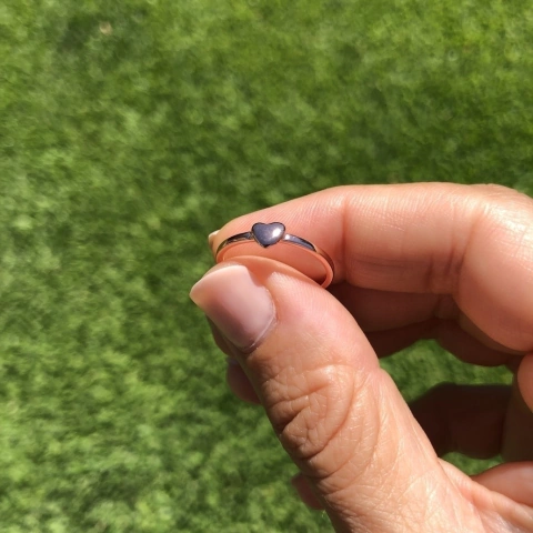 Anillo Corazón Mini Rosé