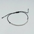 Pulsera Ajustable de Hilo Negro con Bolitas de Plata 925