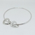 Esclava con Dije Corazón Grabado plata 925