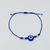 Pulsera de Hilo Ajustable Azul Con Ojito Protector