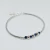 Pulsera con Bolitas y Cubic Azules Plata 925
