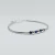Pulsera con Bolitas y Cubic Azules Plata 925