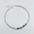 Pulsera con Bolitas y Cubic Azules Plata 925
