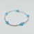 Pulsera Elastizada Con Bolitas de Colores Plata 925