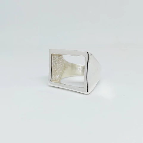 Anillo Rectangulo Plata 925