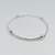 Pulsera Elastizada Tres Bolitas Plata 925