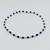 Pulsera Elastizada con Bolitas Azules Plata 925
