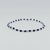 Pulsera Elastizada con Bolitas Azules Plata 925