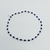 Pulsera Elastizada con Bolitas Azules Plata 925