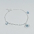 Pulsera con Dije Ojito Griego de Piedras Plata 925