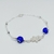 Pulsera con Dije Mano de Fátima y Ojitos Griegos Plata 925