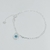 Pulsera con Dije Ojito Griego de Piedras Plata 925