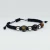 Pulsera Ajustable Combinada con Hilo, Piedras y Plata 925