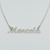Cadena con Dije Nombre Personalizado Plata 925