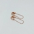 Aros Alfiler Rose Grande con Piedritas 