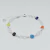 Pulsera con Dijes Infinito y Ojitos Griegos de Colores plata 925