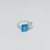 Anillo Combinado con Piedra plata 925