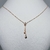 Cadena Rose con Dije estrella con Piedras plata 925