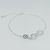 Pulsera con Dije Infinito y Ojito Griego Creta plata 925