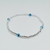 Pulsera Elastizada Bolitas y Ojitos Griegos plata 925