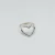Anillo Corazón Ancho plata 925