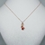 Cadena Rose con Dije Osito Colgante y Corazón plata 925