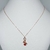 Cadena Rose con Dije Osito Colgante y Corazón plata 925
