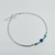 Pulsera Bolitas y Tubitos con Dije Ojito Griego plata 925