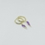 Aros Argolla Gold Dije Rayito plata 925