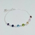 Pulsera con Dijes de Colores plata 925