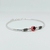 Pulsera Rigida con Ojito Rojo plata 925