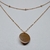 Choker Rose Doble con cadena Forcet y Chapita - Zabel Joyas