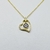 Cadena Dorada con Dije Corazón y Ojito Griego - comprar online